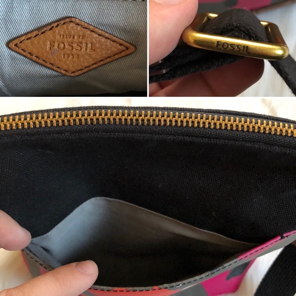 Fossil Printed Coated Canvas Crossbody Purse - Picture 7 of 7